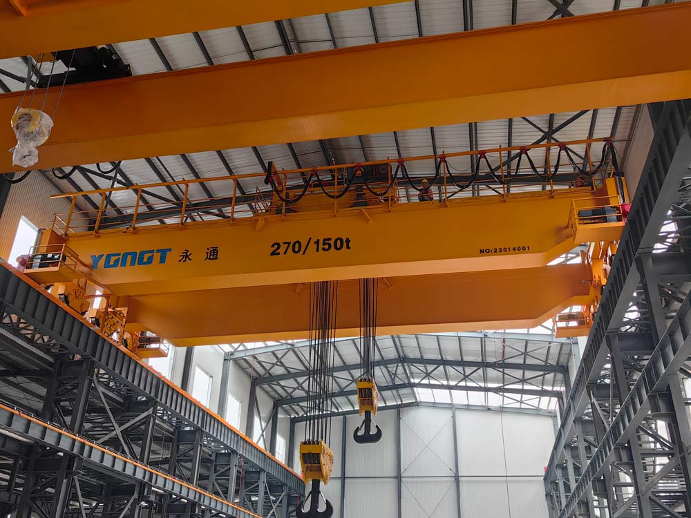 QDL Universal bridge Crane 270 tons installed on site